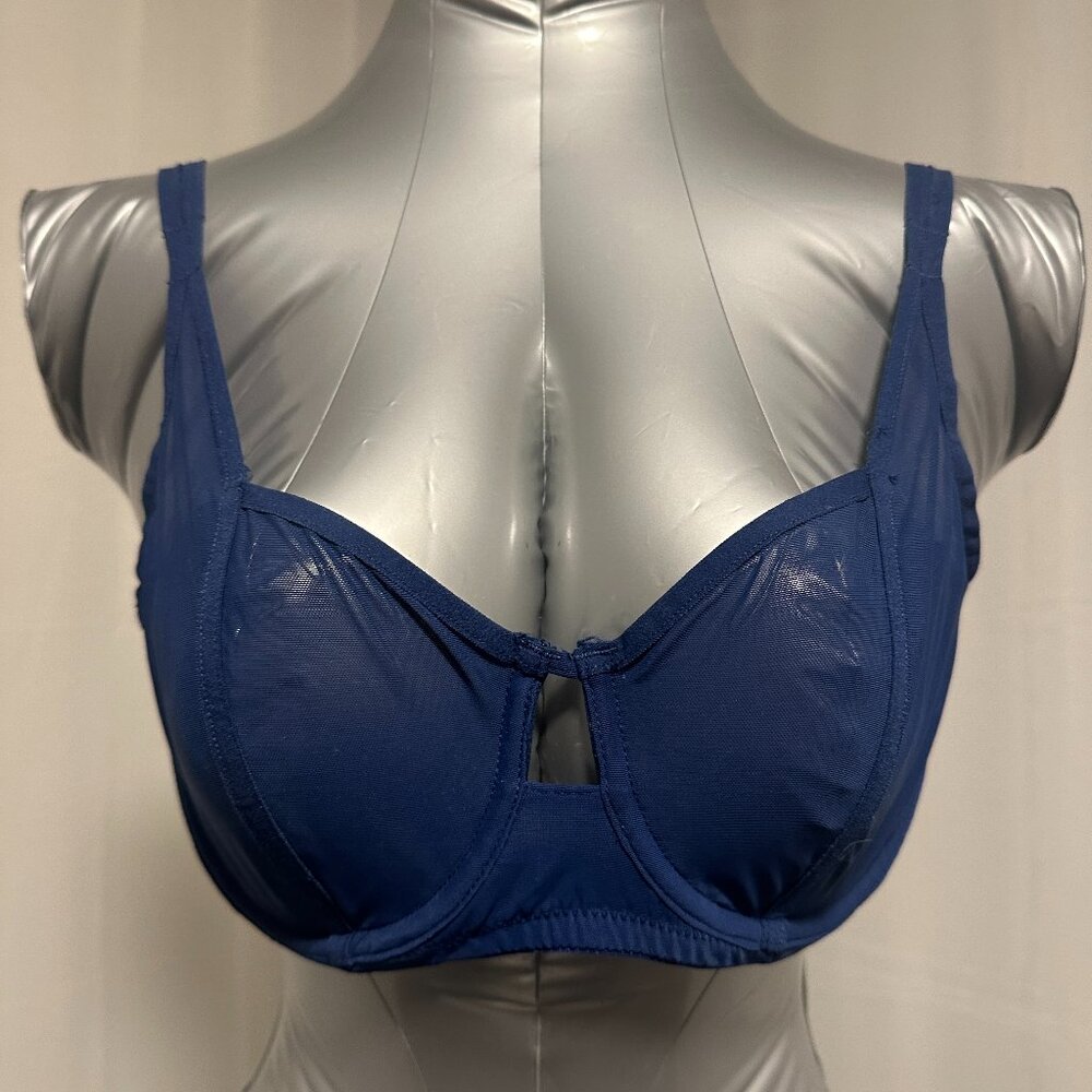 Frederick's of Hollywood Dark Blue Bra Size 32D New Without Tags